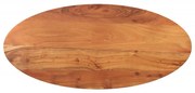 Tampo de mesa oval 90x40x2,5 cm madeira de acácia maciça