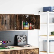 vidaXL Armário de parede garagem madeira engenheirada carvalho fumado