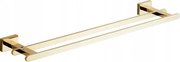 Mexen Arno cabide duplo para toalhas, dourado - 7020725-50