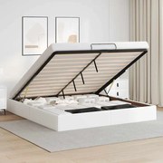 vidaXL Estrutura de cama otomana sem colchão 160x200 cm branca