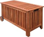 vidaXL Caixa de arrumação para jardim 118x52x58 cm madeira