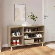 vidaXL Sapateira 102x36x60 cm derivados de madeira carvalho sonoma