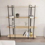 Estante Moss – Carvalho Preto – 160x180x29,6 cm
