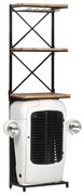 vidaXL Garrafeira trator 49x31x172 cm madeira mangueira áspera branco