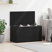 vidaXL Caixa de Armazenamento Carvalho preto 84 x 42 x 46 cm