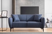 Sofá de 2 Lugares Belissimo – Azul – 160x67x95 cm