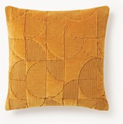 Capa de almofada bordada com padrão geométrico Verina