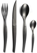 Lou Laguiole Conjunto de talheres Jet 16 pcs preto pré-lavado