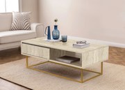 Mesa de Centro Laxus Dale – Traverten – 120x43x60 cm