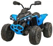 Moto 4 elétrica para Crianças 24V 2x200W Maverick CAM-AM Rodas de EVA, Assento de couro Azul