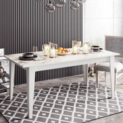 Mesa de Jantar Polka – Branco – 180x76,8x90 cm