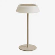 Ulenia Wireless Outdoor Led Solar Table Lamp Tapioca Bege - Sklum