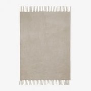 Manta 150x130 Cm Com Franjas Dorota Cinzento Glaciar - Sklum