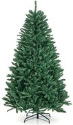 Mini árvore de Natal artificial pré-iluminada de 3 pés com 98 agulhas de PVC flocadas e pinheiro