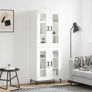 vidaXL Armário alto 69,5x34x180 cm derivados de madeira branco