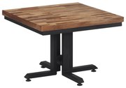 vidaXL Mesa de centro 55x55x40 cm teca recuperada maciça
