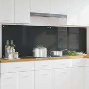 vidaXL Proteção de Cozinha 2 pcs Cinza Escuro 100 x 60 cm