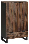 vidaXL Highboard 60x33.5x100 cm de Madeira Sólida de Manga