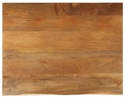 Tampo de mesa c/ borda viva 100x80x2,5 cm mangueira maciça
