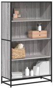 vidaXL Estante 80,5x35x139 cm derivados de madeira cinzento sonoma