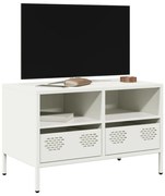 vidaXL Móvel de TV 68x39x43,5 cm aço laminado a frio branco
