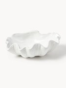 Taça decorativa vidrada com forma de concha Mar, L 31 cm