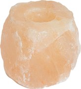 vidaXL Suportes de vela de pedra de sal Rosa Sal de Rocha