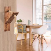 Candeeiro de Parede Erebos – Madeira – 11 x 21 cm