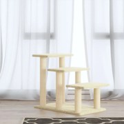 vidaXL Árvore para gatos c/ postes arranhadores sisal 50,5 cm cor creme