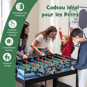 Mesa de jogo combinada 4 em 1, mesa de pebolim, bilhar, pingue-pongue, hóquei, acessórios completos, mesa de jogos múltiplos para crianças e adultos