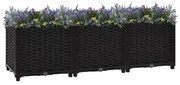 vidaXL Canteiro elevado 120x40x38 cm polipropileno