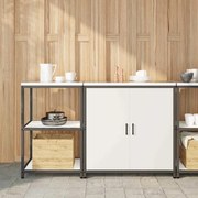 vidaXL Conjunto de Armazenamento de Cozinha com porta 2 pcs Branco
