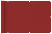 Tela de varanda 90x400 cm PEAD vermelho