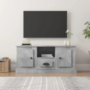 vidaXL Móvel p/ TV 100x35,5x45 madeira processada cinzento cimento