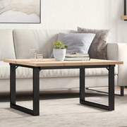 Mesa de centro estrutura em O 90x90x45,5 cm pinho/aço