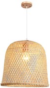Candeeiro de Teto Suspenso POLINÉSIA – Ø30x30 cm – Abajur em Bambu Nat