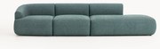 Módulo chaise longue em bouclé Sofia (2 lugares)
