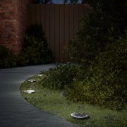 vidaXL Luzes solares para exterior com espigões 12 pcs branco quente