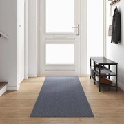 vidaXL Runner de Carpete Cinzento-claro 80 x 400 cm tecido