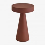 Lâmpada De Mesa Led Sem Fios Para Exterior Em Ferro Catinca Terracota - Sklum