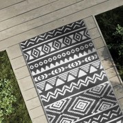 Tapete de exterior 80x250 cm ARAKIL PP preto