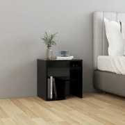 vidaXL Mesa de cabeceira 40x30x40 cm derivados de madeira preto