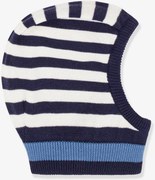 Cagula PETIT BATEAU às riscas para bebé marinho