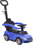 vidaXL Carro infantil de empurrar Mercedes-Benz C63 azul