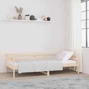 vidaXL Sofá-cama sem colchão 80x200 cm madeira de pinho maciça