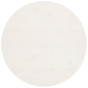 Tampo de mesa pinho maciço Ø90x2,5 cm branco