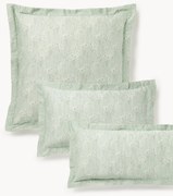 Fronha de almofada em cetim de algodão com padrão floral Leticia