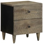 vidaXL Mesa de cabeceira cinzento claro 40x33x46 cm
