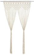 vidaXL Cortina em macramé 140x240 cm algodão