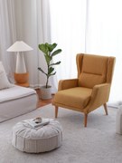 Cadeira Wing Klam – Mostarda – 78x94x70 cm